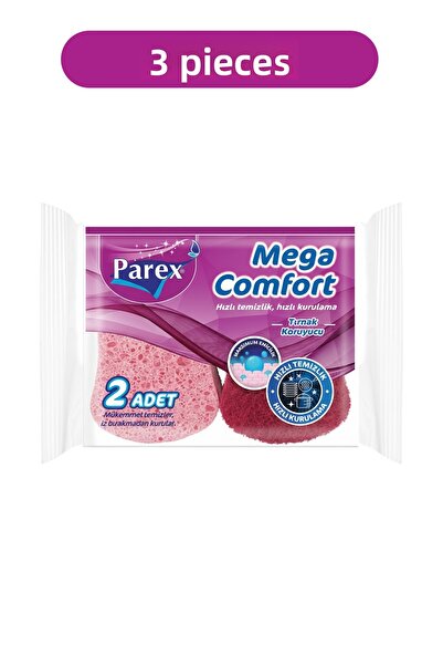 Parex Mega Comfort Corrugated Sponge 6 Pack