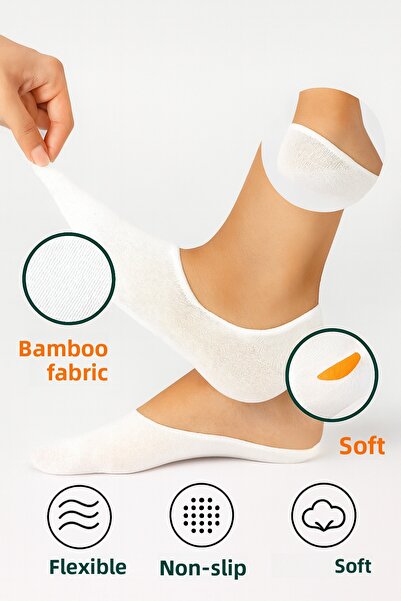 Özenal جوارب باليه غير قابلة للانزلاق من السيليكون من بامبو خياطة مخفية مكونة...