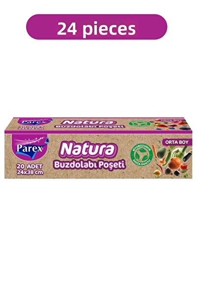 Parex أكياس ثلاجة ناتورا متوسطة الحجم، 24 عبوة من 20 قطعة