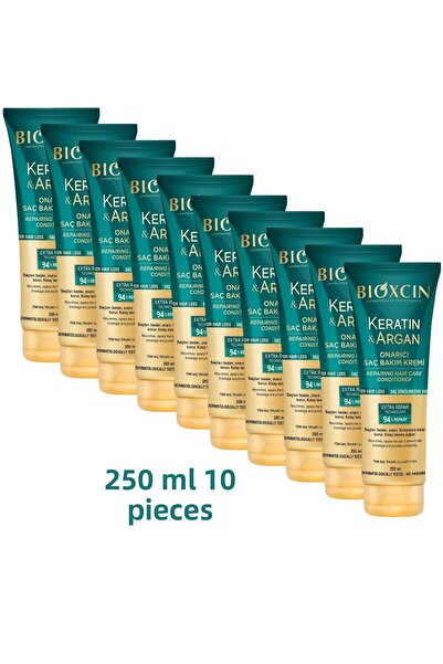 Bioxcin Keratin and Argan Repairing Hair Care Cream 250 ml X 10 Pieces