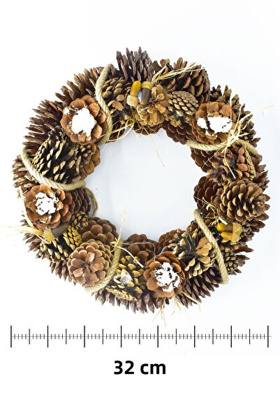 Waldern Christmas Door Ornament Door Wreath Natural Door Ornament Christmas Decoration