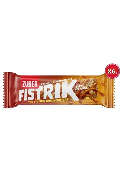 Züber Fıstrık Yer Pistachio Nut Bar 30g X 6 Pieces