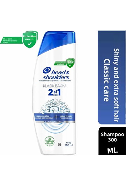 Head & Shoulders Classic Care 2-in-1 Shampoo 300 ml – Dandruff-Free, Soft and...