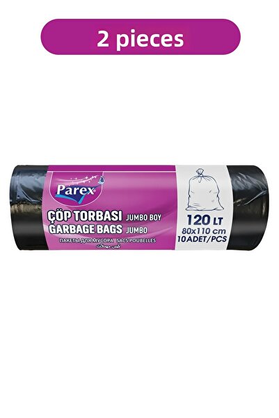 Parex Professional 10-Pack Garbage Bags Jumbo Size 80 X 110 cm Double Pack