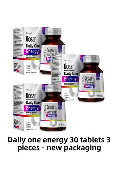 Ocean Daily One Energy 30 Tablets 3 Pieces - New Packaging