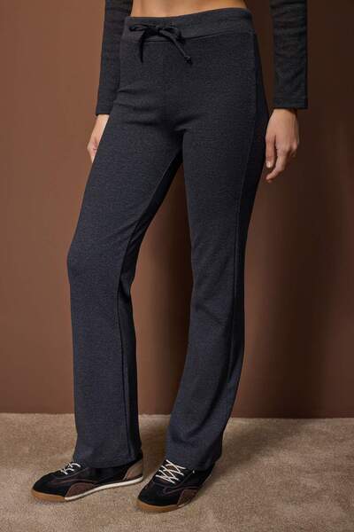 Trendyol Collection Anthracite Knitted Bottom - Top Set Twoaw26Au00008