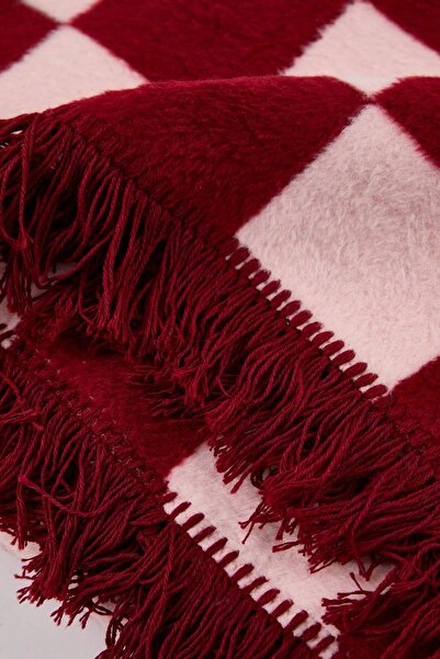 TRENDYOLMİLLA HOME Double Checkerboard Pattern Blanket 180X220Cm Tphaw26Cb00003