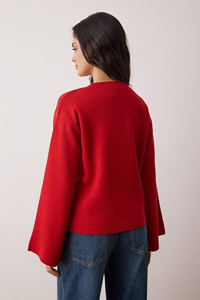 Trendyol Collection Dark Red More Sustainabe Basic Knitwear Sweater Twoaw25Kz00313