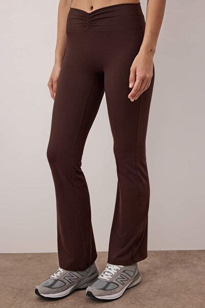 Trendyol Collection Brown Diver/Scuba Sports Tights Thmaw26Ty00021