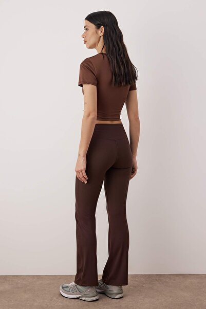 Trendyol Collection Brown Diver/Scuba Sports Tights Thmaw26Ty00021