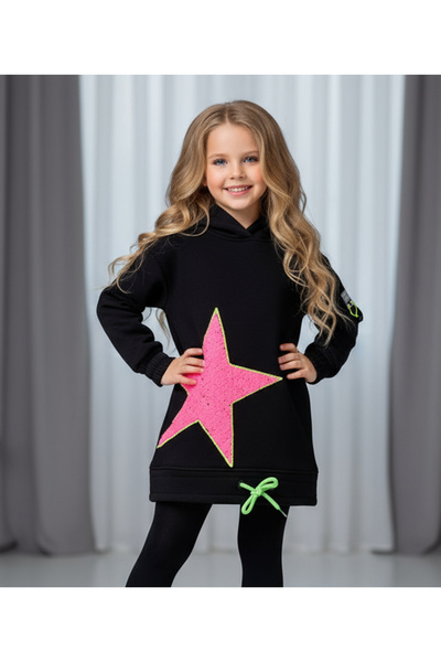 By Piera Παιδικό χειμερινό 3ip φόρεμα με στρίφωμα 0229964