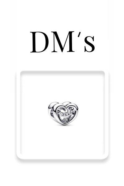 DM’s Silver Kalp Asılı Taşlı Gümüş Charm’ı