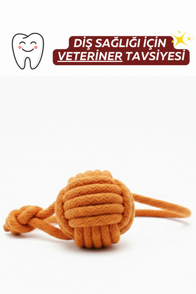 shop Monkey Fist Köpek Oyuncağı – Dayanıklı Pamuk İpli, Doğal Top ve Çekiştirme Oyuncağı (Medium)
