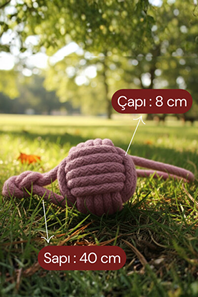 shop Monkey Fist Köpek Oyuncağı – Dayanıklı Pamuk İpli, Doğal Top ve Çekiştirme Oyuncağı (Medium)