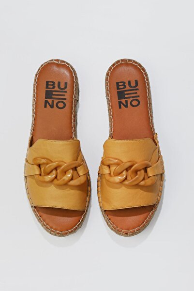 Bueno Shoes Жіночі еспадрильї з жовтої шкіри - 01ws1821