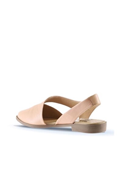 Bueno Shoes Dámské ploché sandály z pudrové kůže 01ws2311