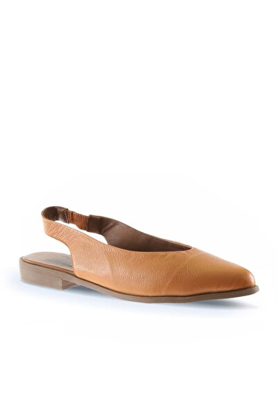 Bueno Shoes Tan Leather Dámské ploché baleríny 01wn0102