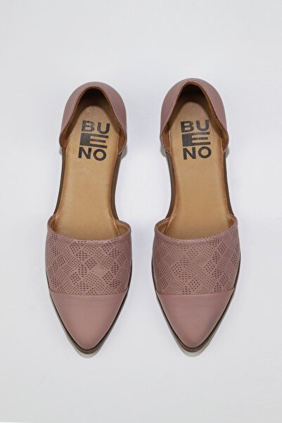 BUENO Shoes Gül Kurusu Deri Kadın Düz Babet 01wn0101
