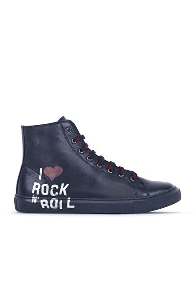 Bueno Shoes Black B76C01 Women's Printed Sports Boots 01Wr1806