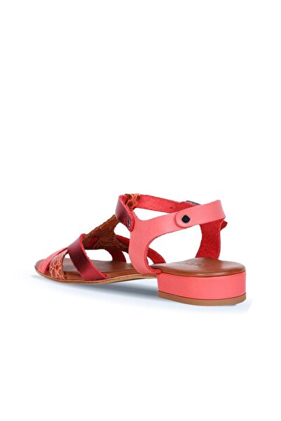 Bueno Shoes 01ws6109 Model Coral Leather Dámské sandály na podpatku