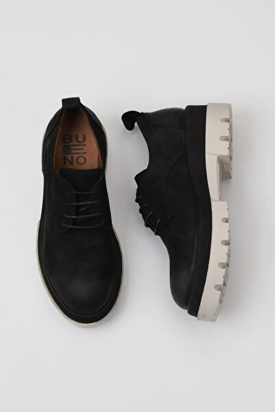 Bueno Shoes Γυναικεία παπούτσια με τακούνι μαύρο Nubuck - 01wv2903