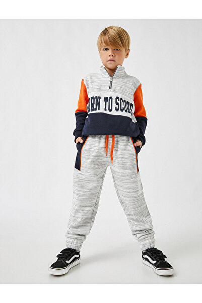 Koton Jogger tepláky s kravatou v pase