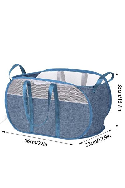 Arabest Foldable Laundry Hamper Thickened Washing Storage Bin with Strong Handles for Bedroom and Bathroom