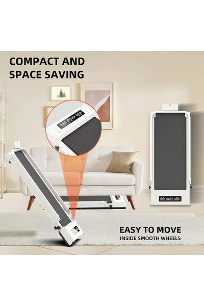 ETG Home Foldable Treadmill: 1-10KM/H Speed, 0.75HP Quiet Motor, 110kg Max Weight Capacity
