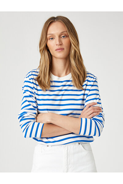 Koton Uzun Kollu Tunik Tişört Bisiklet Yaka Pamuklu