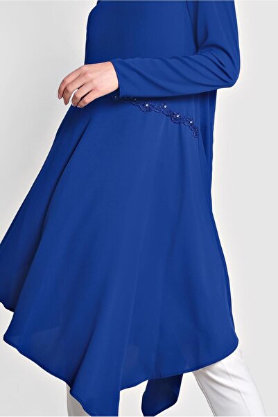 Alvina 4250 Model Asymmetrical Cut Tunic