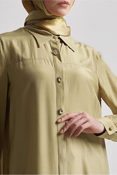 Alvina Shirt Collar Tunic Tunic 45486