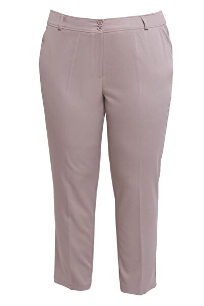 Alvina Plus Size Pipe Leg Trousers - 70723