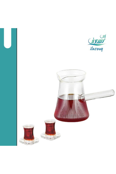 DLC Glass Teapot 400ml