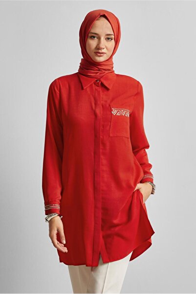 Alvina Linen Look Tunic 45621