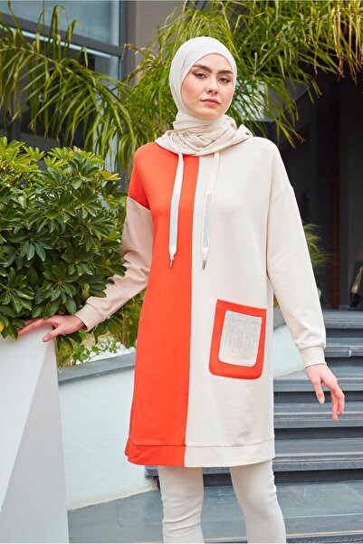 Alvina Stone Embroidered Rengk Blocked Tracksuit Tunic - 43558