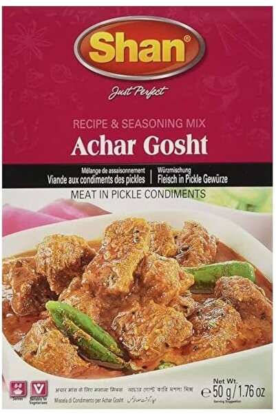 Shan وصفة أشار جوشت ومزيج ماسالا 50 جرام × 12 قطعة