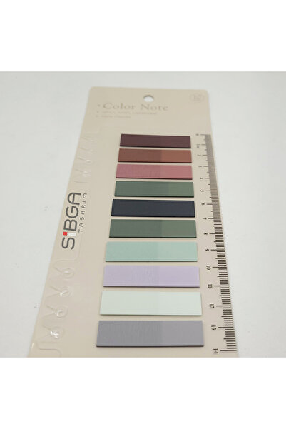 sibga tasarım Şeffaf Renkli Postit Post-it Post It. Kitap Ayracı Ayraç Postit Sticker Not Kağıdı 200 Yaprak