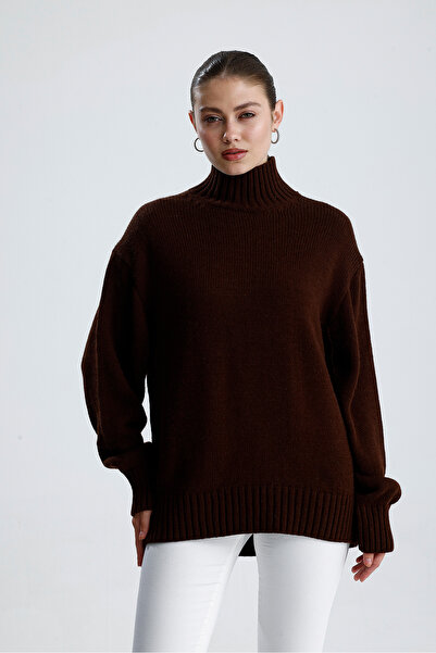 Figo High Collar Women's Knitwear Sweater