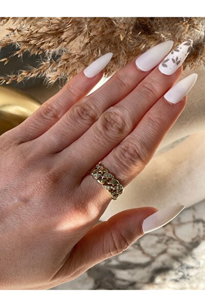 XUPING JEWELRY VİP 14k taşlı geniş zincir yüzük