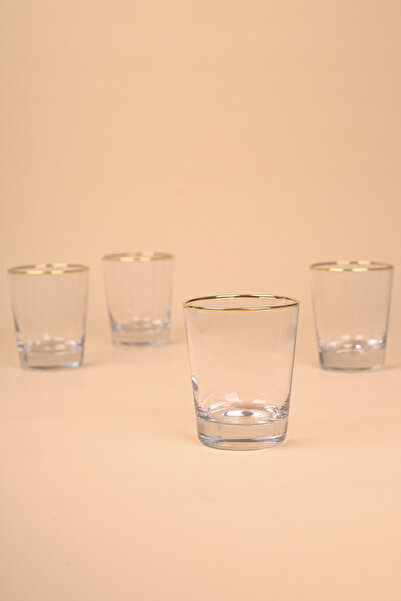 Rakle Pure Gold Gilded Set of 4 Water Glasses 275 Cc