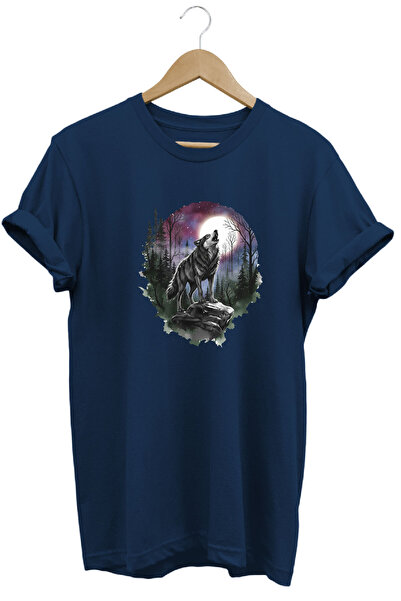 onsrawear Wolf Howling in the Forest Design Printed Outdoor and Turkish Soul ...