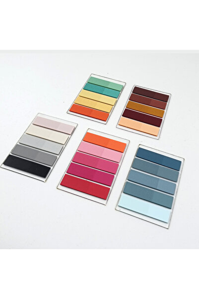 sibga tasarım 5 adet Şeffaf Renkli Postit Post-it Post It. Kitap Ayracı Ayraç Postit Sticker Not Kağıdı 500 yaprak