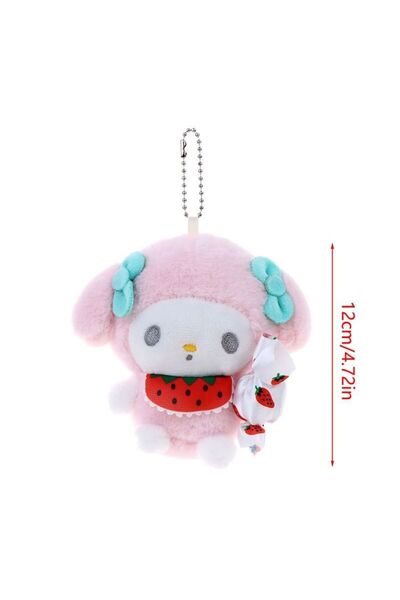 SANRIO 1 ADET Sanrıo karakterli peluş anahtarlık,çanta süsü , hediyelik anaht...