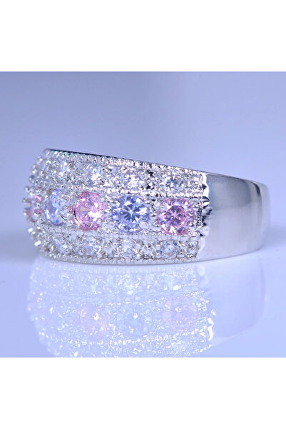 Trendy Secret Inel de damă cu pietre de topaz, placat cu argint 925