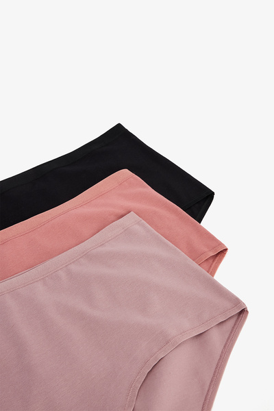 Penti Çok Renkli Earth Tones 3lü Highwaist Slip Külot