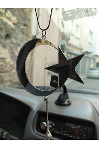 RetroLazer Ayna Pleksi Araba Dikiz Aynası Süsü GÜMÜŞ B9