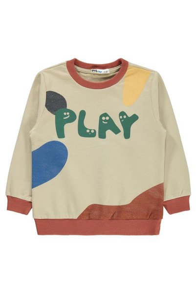 Civil Boys Skater Printed 2-5 Years Old Sweatshirt - Orange