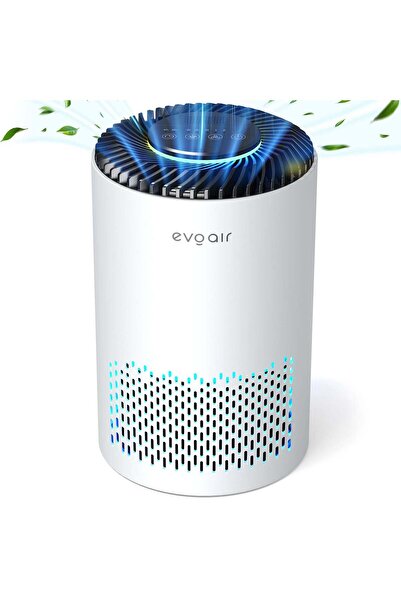 EvoAir Purificator de aer Zuno, True HEPA, Lampă UV, Mod Noapte, Aromaterapie, Timer, Alb