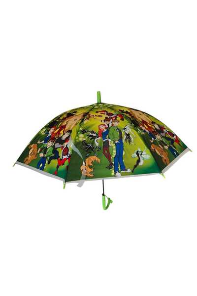 Toyhouse Ben TEN Model Erkek Çocuk Şemsiyesi Karakter Figürlü 8 Telli Şemsiye