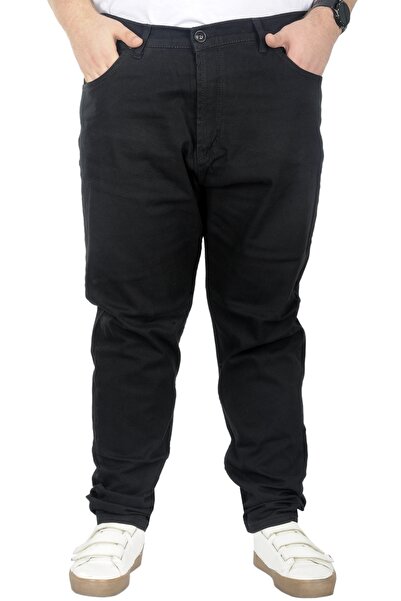 ModeXL Μεγάλο μέγεθος μαύρο παντελόνι Gabardine Jogger - Nature 22920